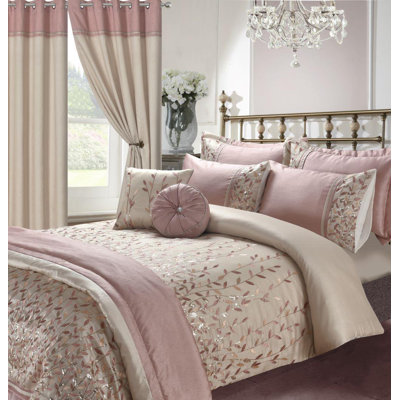 Kampala Hill Marie Pink Duvet Cover Set Bedding Set