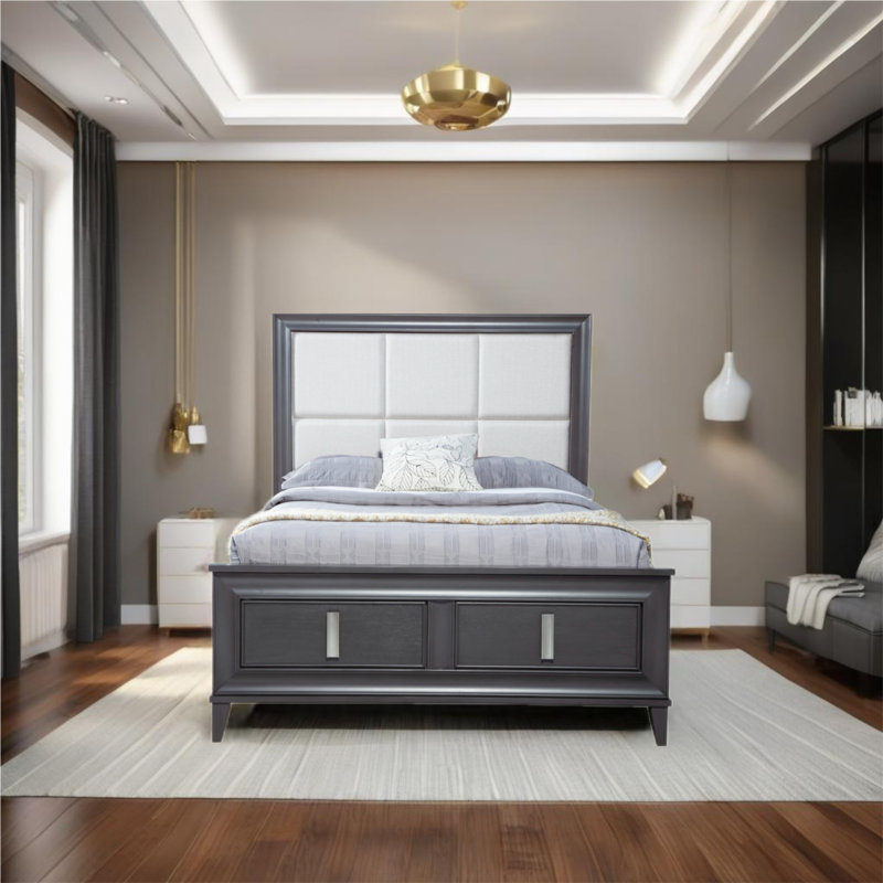 Lit plateforme tapissier Lorraine, Grand