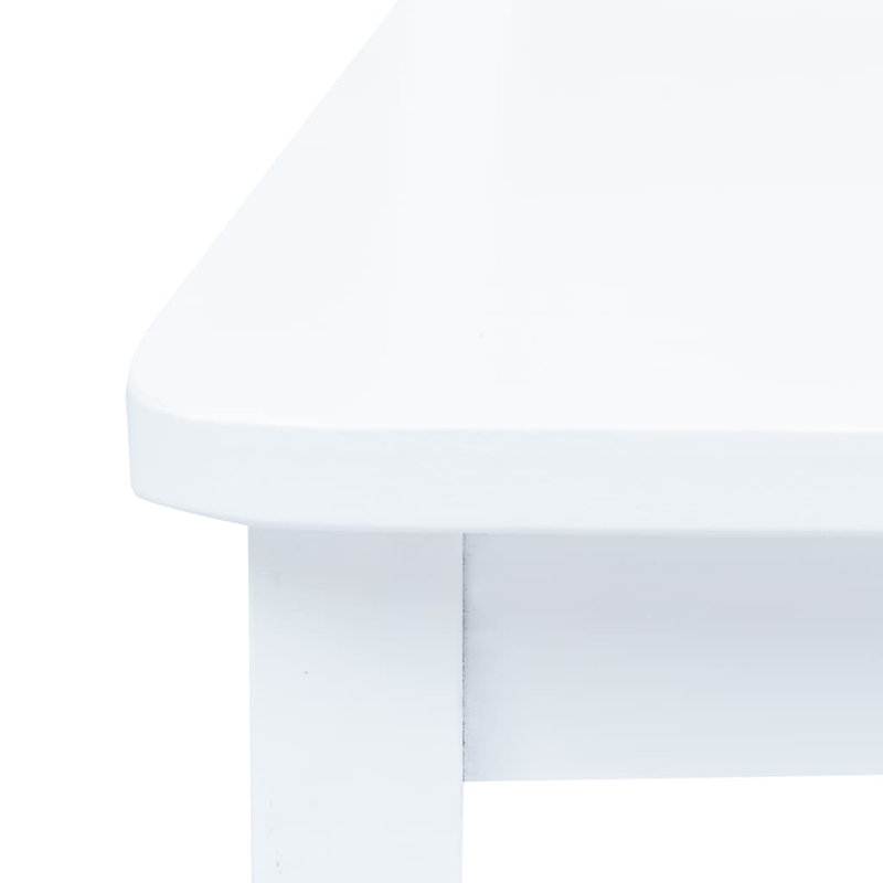 Chaise d'appoint en bois massif L camion, Blanc