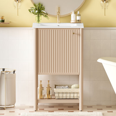 Meuble-lavabo de 20 po avec lavabo en céramique