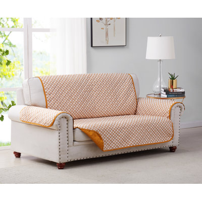 Polyester Box Cushion Sofa Slipcover