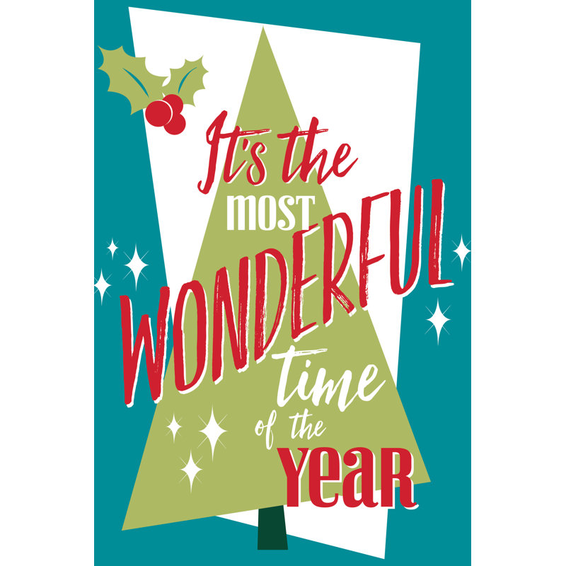 It's The Most Wonderful Time Of Year 3 - Wrapped Canvas Print, 91cm H x 61cm W x 3.8cm D