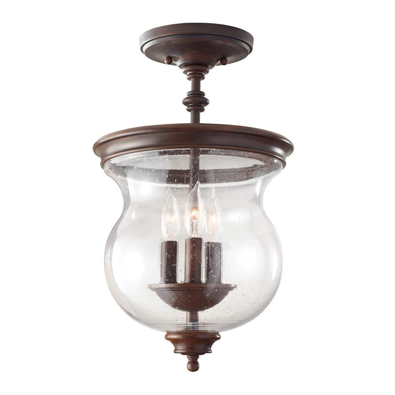 Ullin Glass Semi Flush Mount