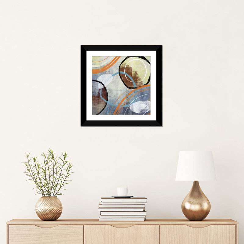 «Winter Play», reproduction sur toile, Papier d'art encadré noir, Blanc, H 24 po x l 24 po x P 1 po