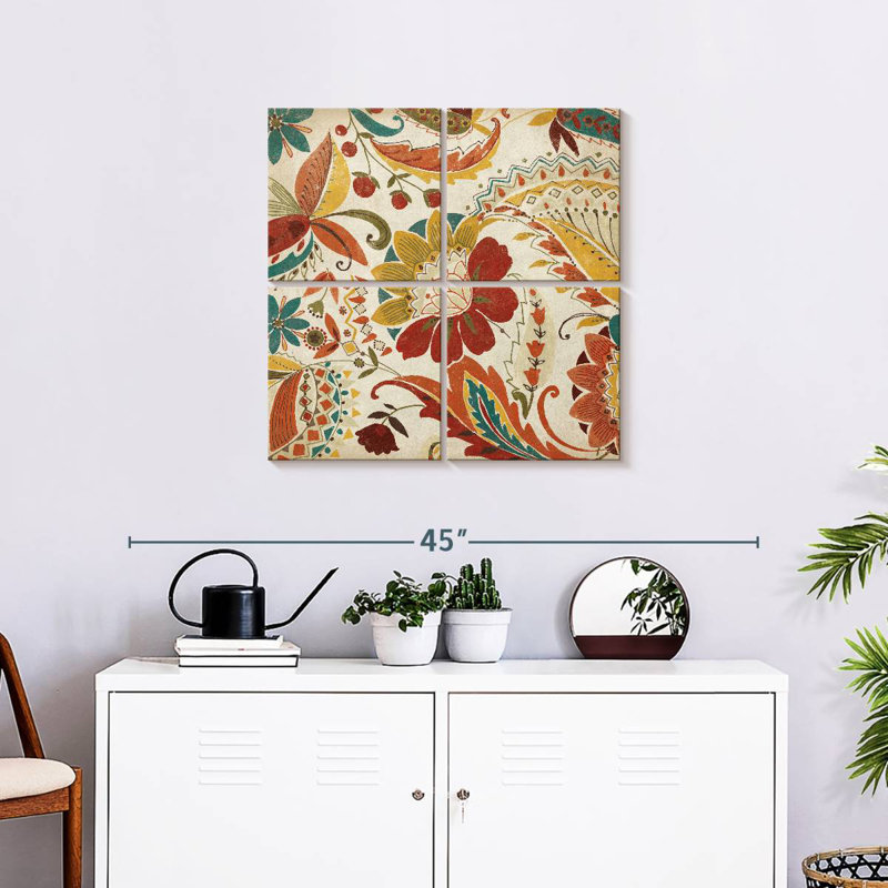 Épice à motif cachemire Kerner Boho II, H 26 po x l 26 po