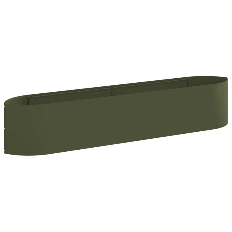 Raised Garden Bed, 40cm H x 220cm W x 40cm D, Olive Green