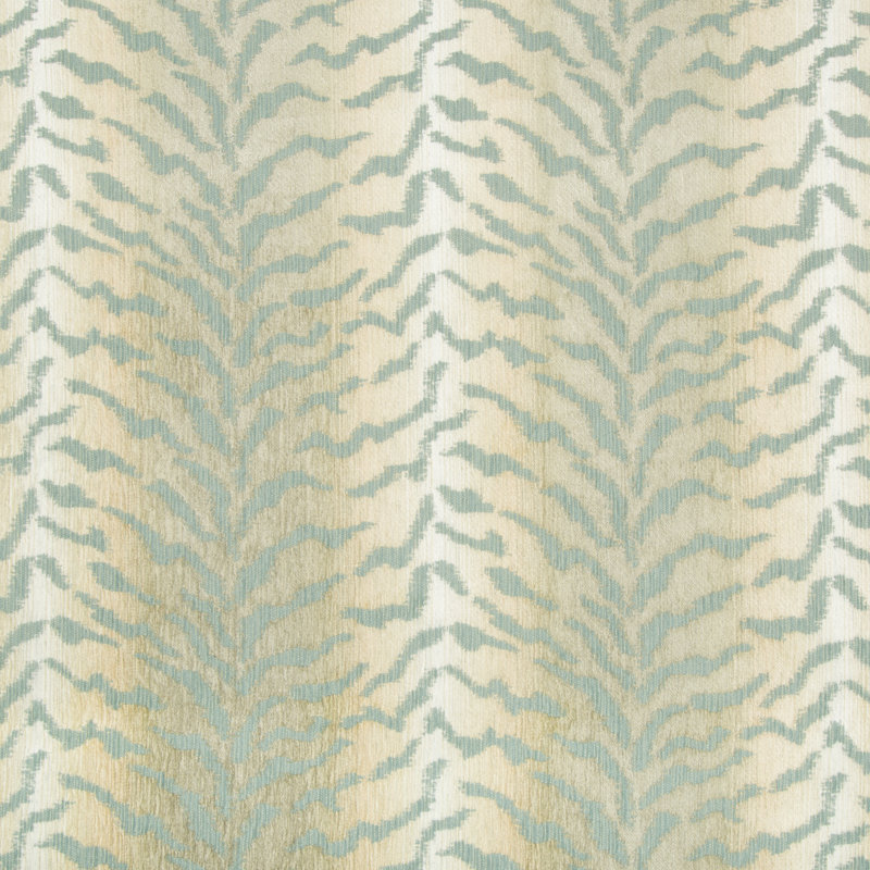Guaranteed in Stock Fabric, Light Teal/Beige