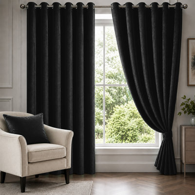 Velvet Room Darkening Curtain Panel Pair