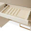 Console Lisbon Reeded - Crème soyeuse matte-1991652919