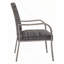 Chaise de salle à manger d'extérieur 2 pièces, cadre peint à la main, siège en coton lavé à l'eau pour le jardin, la cour arrière, la piscine