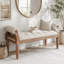 Fabric Upholstered Bench-1367047244