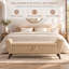 Banc de rangement moderne de 152 cm avec pieds en bois, banc de bout de lit-1684561955