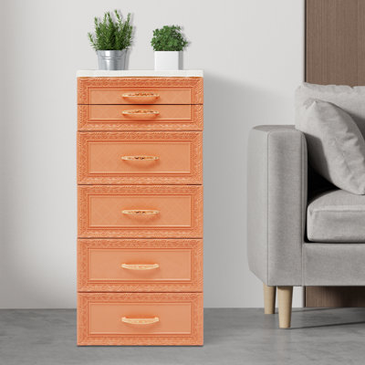 Armoire de rangement, organisateur de rangement avec tiroirs et roulettes
