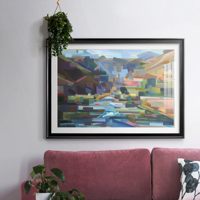 Pièces de canyon de Yakima encadrées sur papier