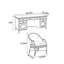 Southeast Asian style distinctive desk chair set