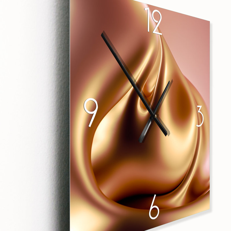 Jerene - Horloge murale abstraite à encre liquide, Très grand