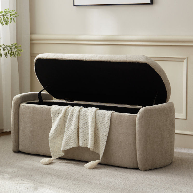 Banc avec repose-pieds Stana, Kaki