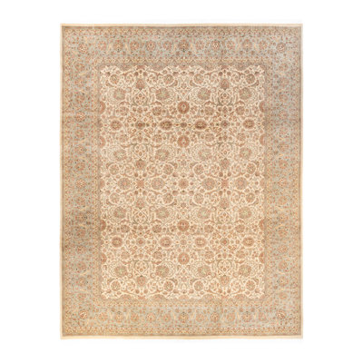 Hayner One-of-a-Kind 9' 2" X 12' 0" 2010s Wool Area Rug in Ivory