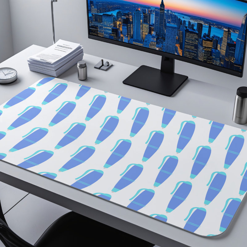 Polyester Desk Pad, 14.4x12.1