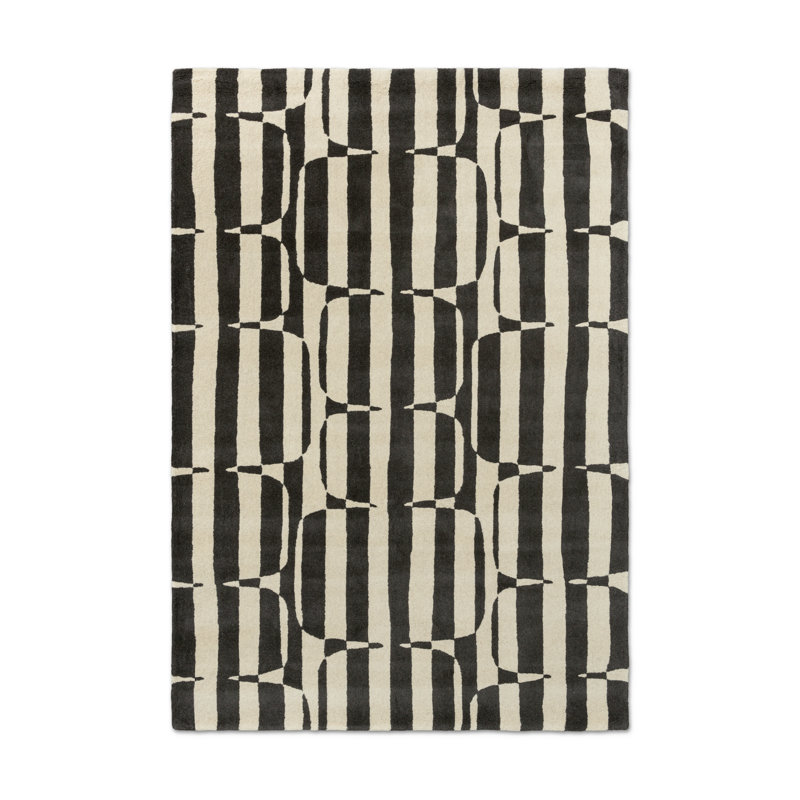 SCI Lohko Stripe Charcoal 123105 160X230, Rectangle 8'2" x 11'6"