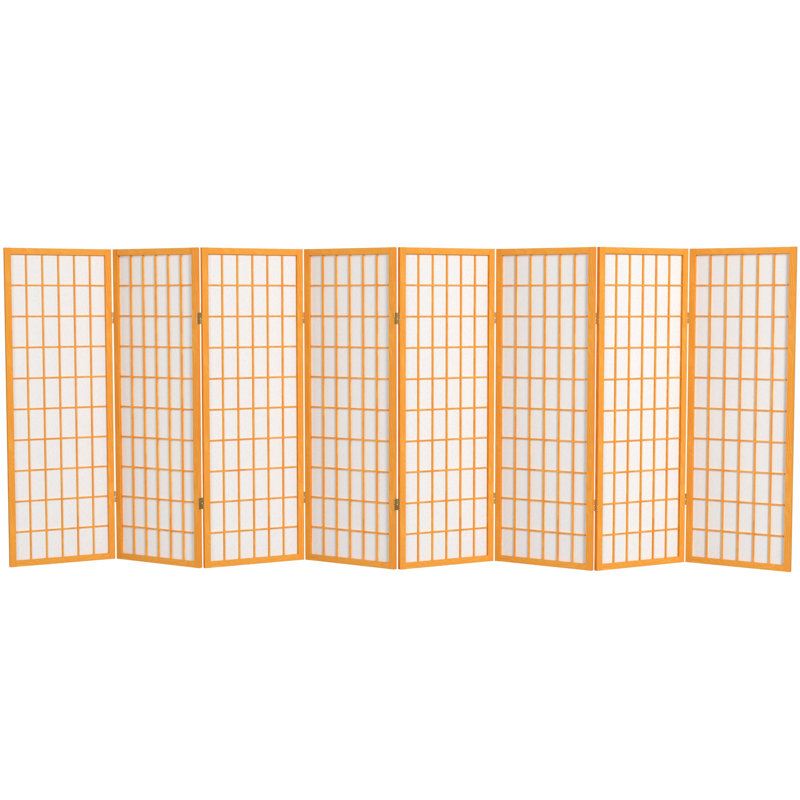 Écran court Shoji 50,75 "Alex, Miel, 8 panneaux