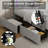 Alber Upholstered Platform Bed Frame with LED Lights & Storage Drawers - Diamond Tufted Headboard & Footboard, Modern Bedroom Furniture-1789157116-1789157107