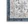 Floral Blue Non-Slip Washable Area Rug