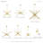 Asherah 10-Light Dimmable Sputnik Linear Chandelier-723530543