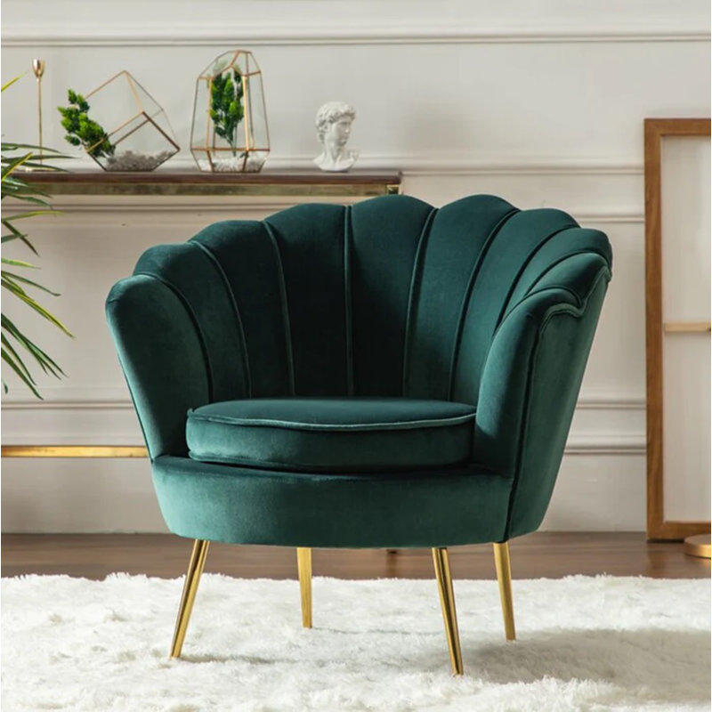 Ellamae Velvet Barrel Chair