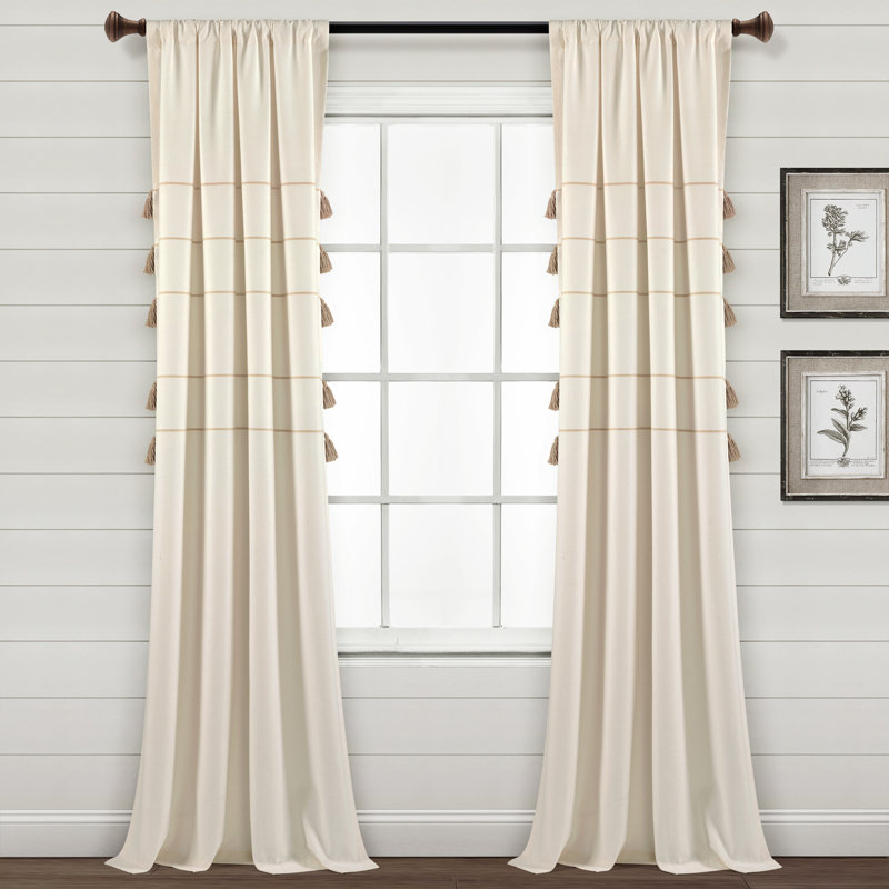 Semi Sheer Pair, Ivory, 42"W x 95"L