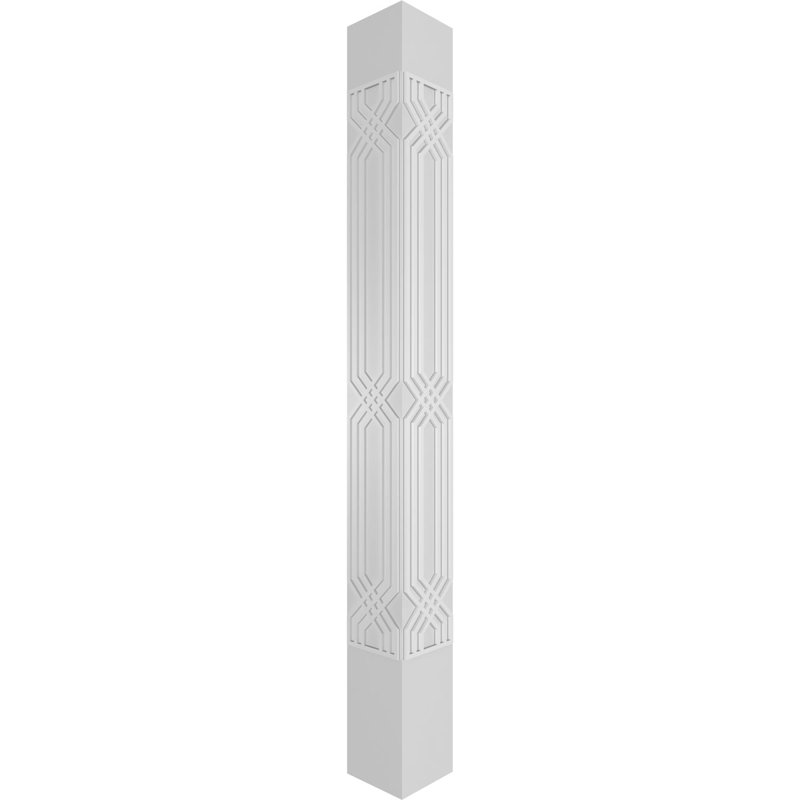 Carré Craftsman Classic Atlas non effilé avec colonne Prairie Capital et Prairie, H 120 po x l 7,625 po x P 7,625 po