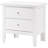 Elegant White Transitional Nightstand