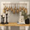 Kristen Metal Tibetan Inspired Decorative Cow Bells with 12 Bells on Jute Hanging Ropes and Rod