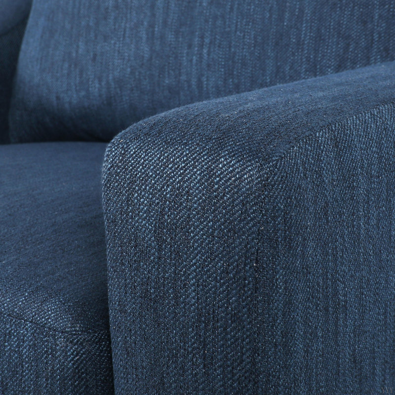 Fauteuil club contemporain rembourré, Marine