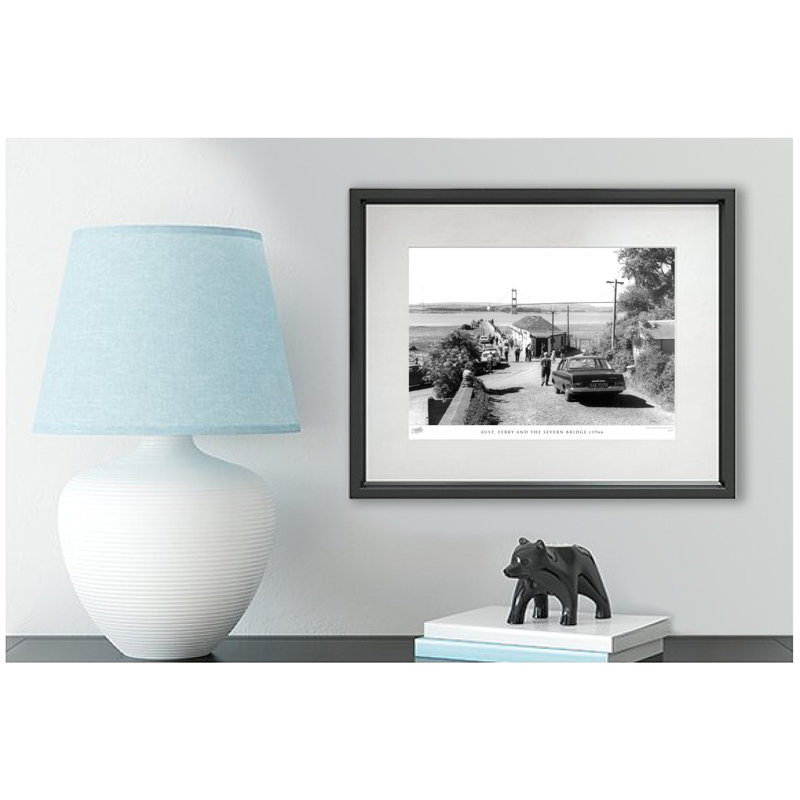 Aust, Ferry And The Severn Bridge C1966 - Single Picture Frame Print, 60cm H X 80cm W x 2cm D