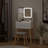 Vanity Desk Set With Square Mirror And Light, Small Vanity Table With Drawers