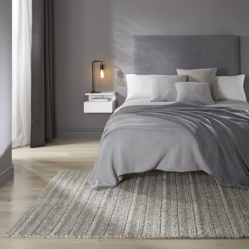 Lilian Striped Wool Area Rug, Rectangle 160 x 230cm