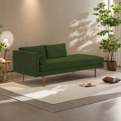Light luxury and simple velvet lounge chair