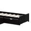 Lit plateforme simple en L avec lit gigogne, bureau et tiroirs-114404392