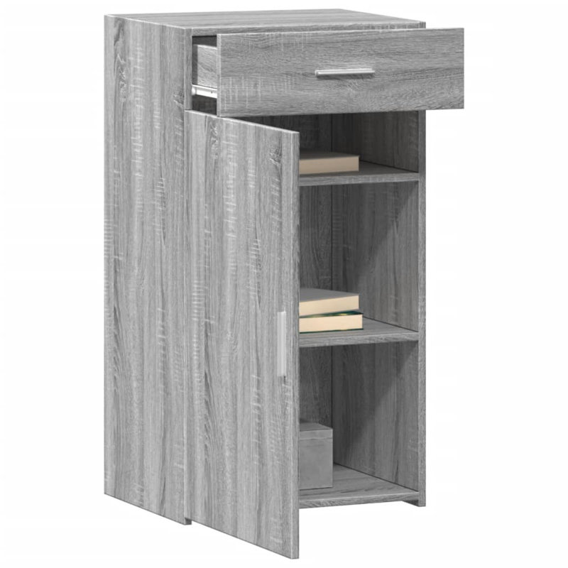 Neelum Sideboard, 93cm H x 50cm W x 42.5cm D, Grey/Sonoma
