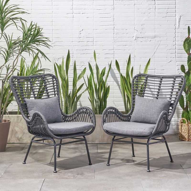 Stylish Living Room Addition, Basic Accent Chair, Gray/Black
