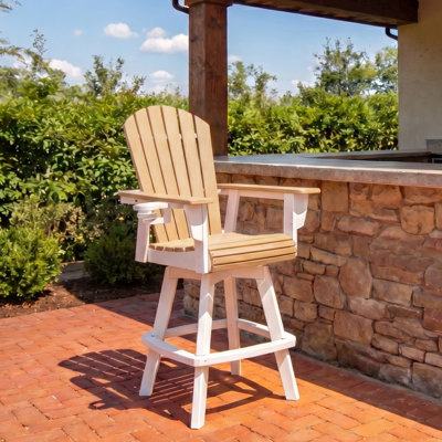 Fauteuil bar pivotant Kevin Adirondack, blanc