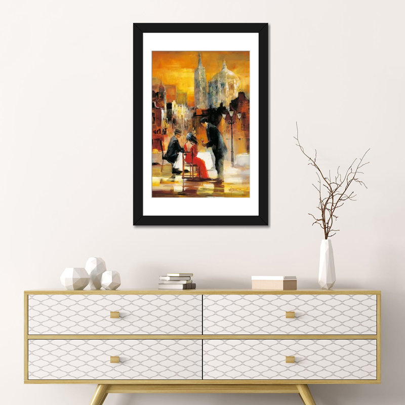 « amour ii », impression sur toile, Papier d'art encadré noir, Blanc, H 32 po x l 24 po x P 1 po