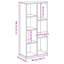 Savara 105cm H x 50cm W Bookcase-321586123