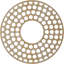 Médaillon de plafond en bois ajouré Hickory-63412004-63411993
