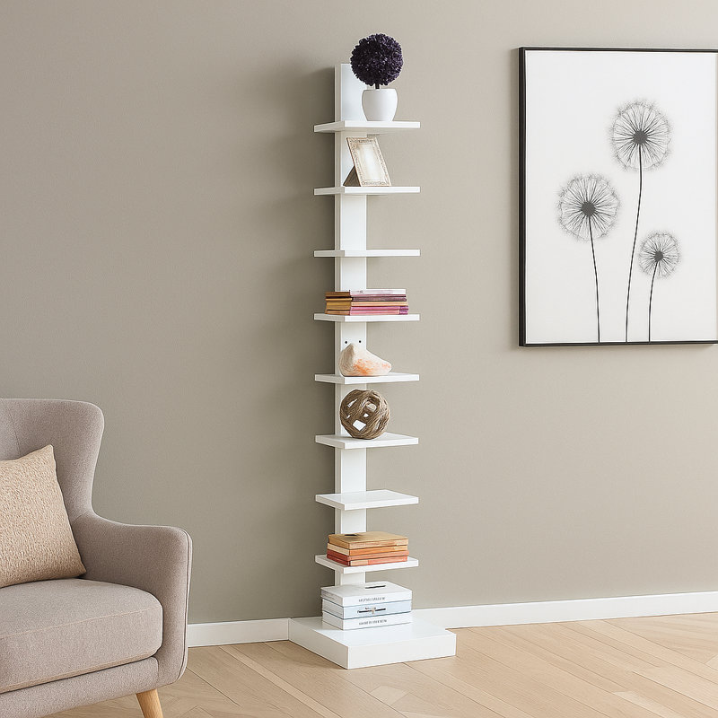 Waverley Ladder Bookcase, White