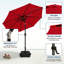 Parasol de marché 10 pi avec base et bouton poussoir inclinable 10 pi-108840669