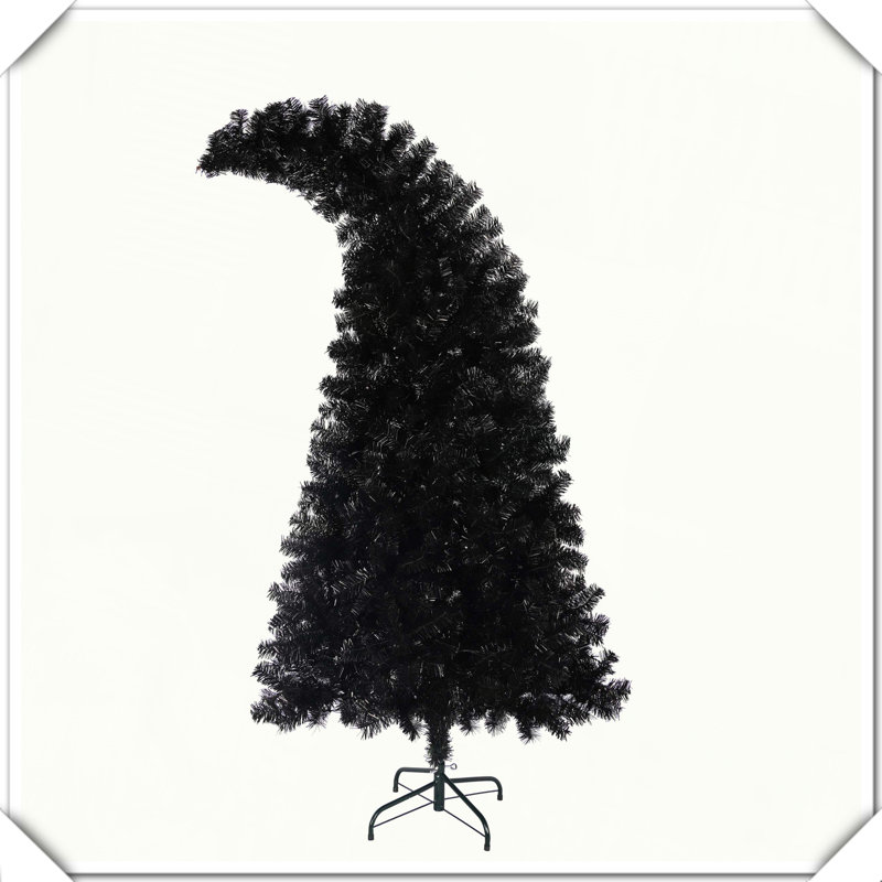 Arbre de Noël artificiel fantaisiste avec forme incurvée