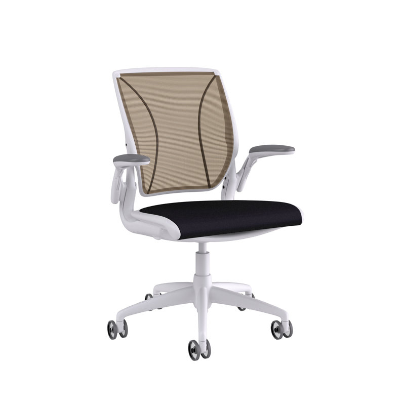 Mesh Task Chair, Catena/Cornflower, Pinstripe/Silver, White