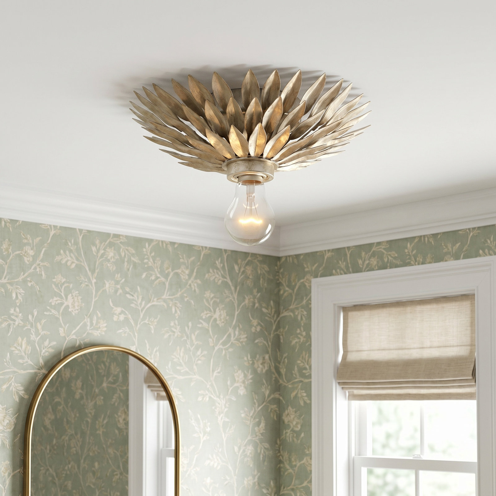 Nash Single Light Dimmable Flush Mount Sconce
